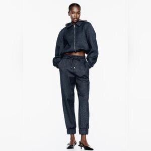 Zara Blue Plush Jogging Pants